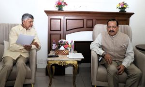 CM Chandrababu Naidu meets Dr Jitendra, seeks Central support for Andhra