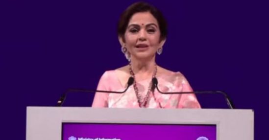 Nita Ambani highlights India’s “Timeless Civilisation” and “Young Global Icons” at WAVES 2025