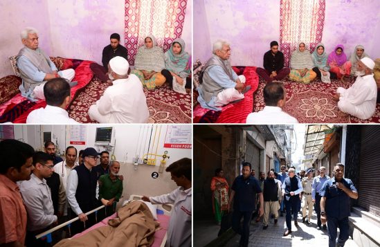 CM Omar Abdullah, LG Manoj Sinha Visit Families Of Victims In Poonch After India-Pak Understanding