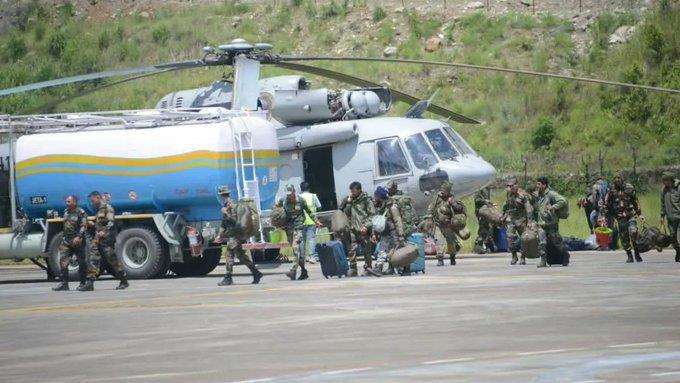 76 army personnel airlifted from landslide-hit Chaten in north Sikkim