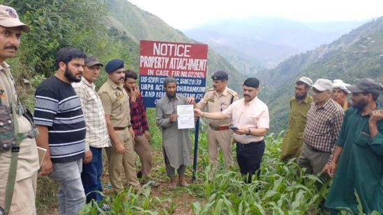 Ramban Police attaches property under UAPA Section 25