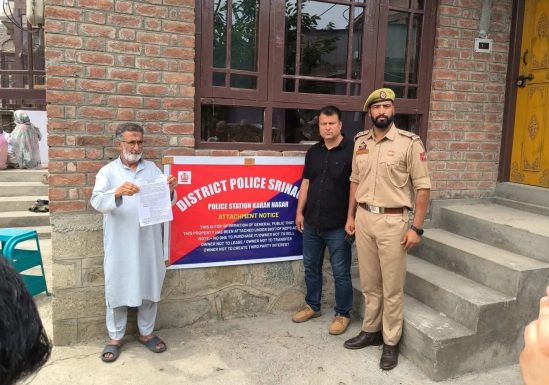 Srinagar Police Attaches Residential Property Worth Rs 50 Lakh