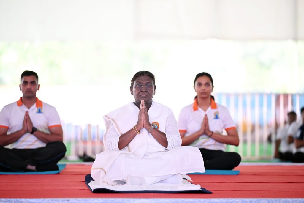 Yoga Shining Example Of India’s Soft Power, Shared Legacy Of Entire Mankind: President Murmu