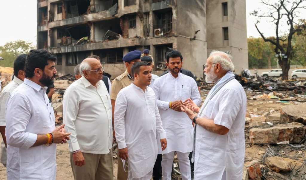PM Modi Meets Plane Crash Survivor, Injured Victims At Hospital In Ahmedabad