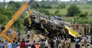 2 students killed, 3 injured as school bus collides with train