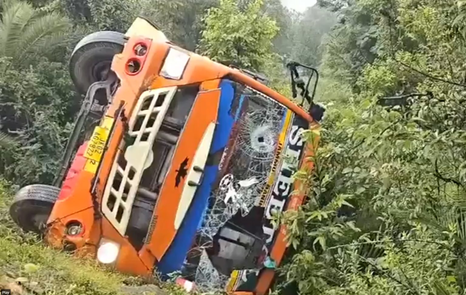 Seven Injured As Bus Overturns In Udhampur