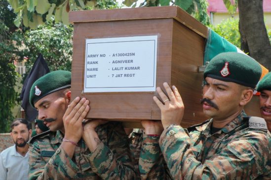 Wreath-Laying Ceremony Held For Agniveer Martyred In Land Mine Blast In Jammu