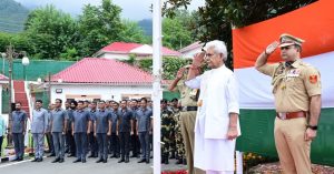 Lieutenant Governor Hoists National Flag at Raj Bhavan in Srinagar on the 79th Independence Day