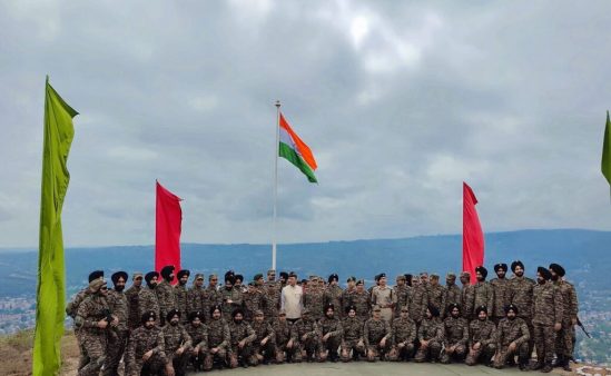 Army hoists 72-foot-high national flag in Baramulla to commemorate capture of Haji Pir Pass