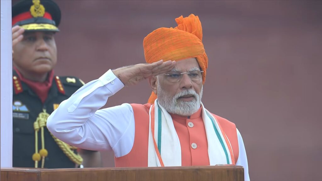 Prime Minister Narendra Modi breaks Indira Gandhi’s record, delivering 12 consecutive Independence Day speeches