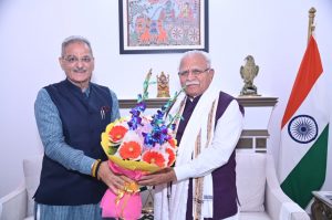 LG Kavinder Gupta Meets Union Minister ML Khattar In Delhi; Discusses Key Development Projects