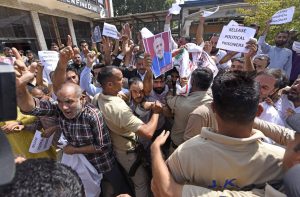 Engineer Rashid’s Party Holds Protest Demanding His Immediate Release From Jail