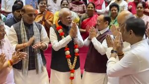 PM Modi Felicitated At NDA Meet Over Operation Sindoor