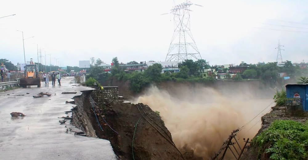 Heavy Overnight Rain Wreaks Havoc In Dehradun, Neighbouring Areas; CM Visits Affected Places