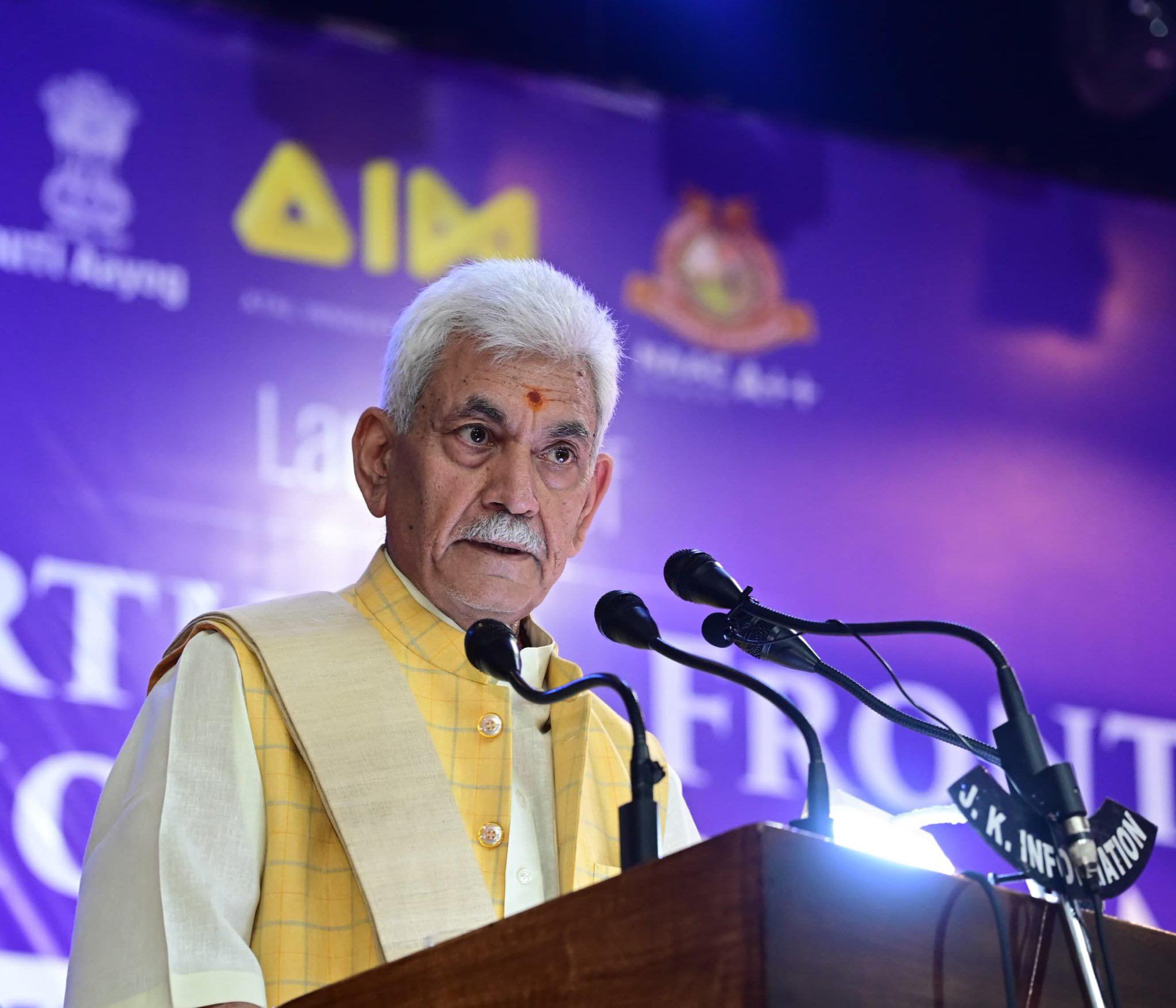LG Manoj Sinha to Chair Unified Headquarters Meeting in Srinagar Today