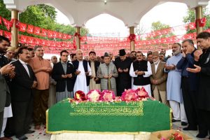 NC president Farooq Abdullah, CM Omar Abdullah pay tribute to party founder Sheikh Abdullah on death anniversary
