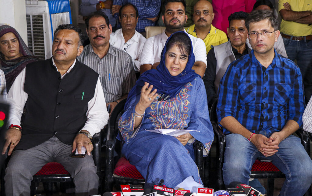 Mehbooba claims she is under house arrest