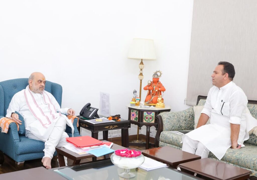LoP Sunil Sharma Meets Union Home Minister Amit Shah, Discusses J&K Political & Security Situation; Seeks Urgent Flood Relief Measures