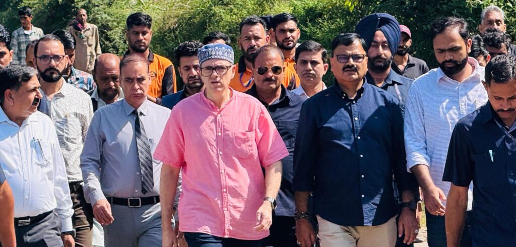 CM Omar Abdullah Visits Kalaban Village in Mendhar After Massive Land Sinking, Landslides