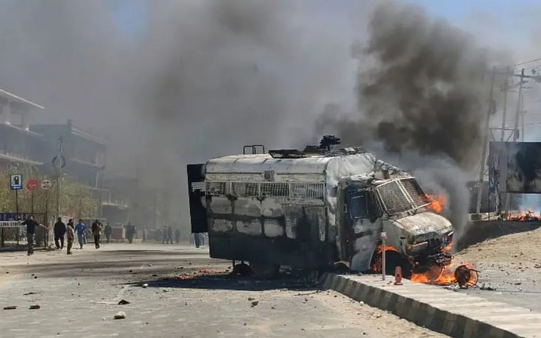 Curfew Imposed In Ladakh After Intense Clashes; Heavy Security In Towns, 50 Detained
