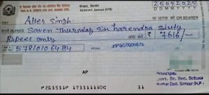 Himachal School Principal’s Cheque Goes Viral for Hilarious Spelling Errors