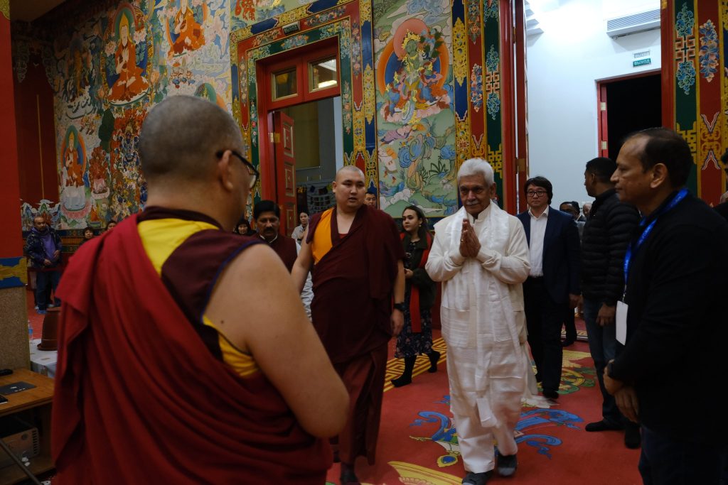LG Manoj Sinha Pays Obeisance To Holy Relics Of Lord Buddha At Elista, Russia