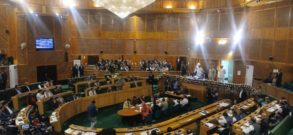 Drama in J&K Assembly as NC MLAs Raise ‘Vote Chor’ Slogans