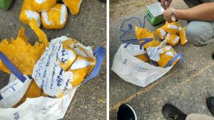 Pakistani Drone Drops Bags Containing Over 5 Kg Heroin Along IB In Jammu