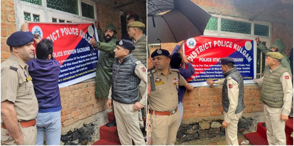 Kulgam Police Attaches Property Of Drug Peddler Under NDPS Act