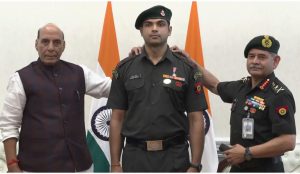 Olympian Neeraj Chopra Made Lt. Col (Honorary) By Indian Army; COAS, Defence Minister Put On Pips