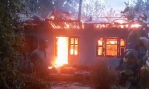 Residential House Gutted In Massive Fire At Cheyan, Kulgam