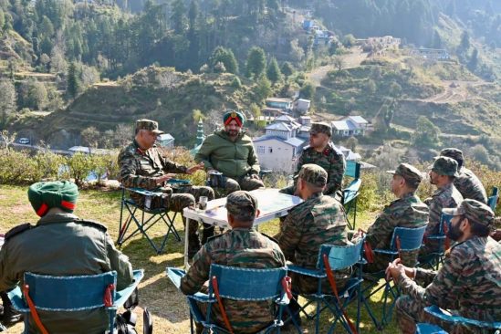 White Knight Corps Commander Assesses Security Mechanism In Udhampur