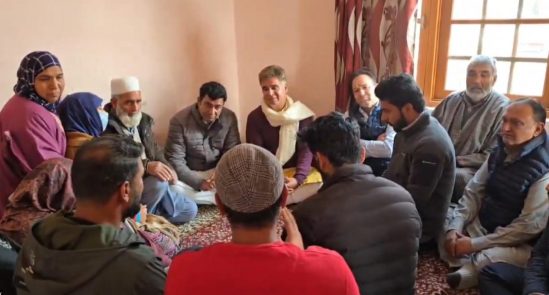 BJP’s Ravinder Raina Visits Nowgam, Says Nation Stands With Grieving Families