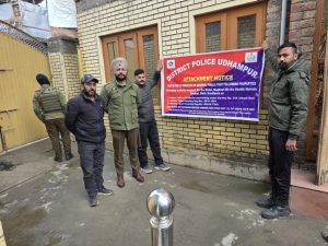 J&K Police Attach ₹1.20 Crore Properties of Inter-District Drug Peddler in Udhampur
