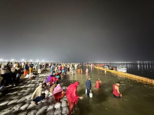 Large turnout of Devotees marks first Snan of Magh Mela 2026 in Prayagraj