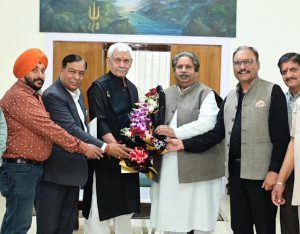 Congress Delegation Meets LG Manoj Sinha, Pushes for Statehood Restoration