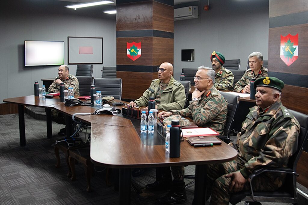 Lt Gen Pratik Sharma Chairs High-Level Security Review Meeting in Srinagar