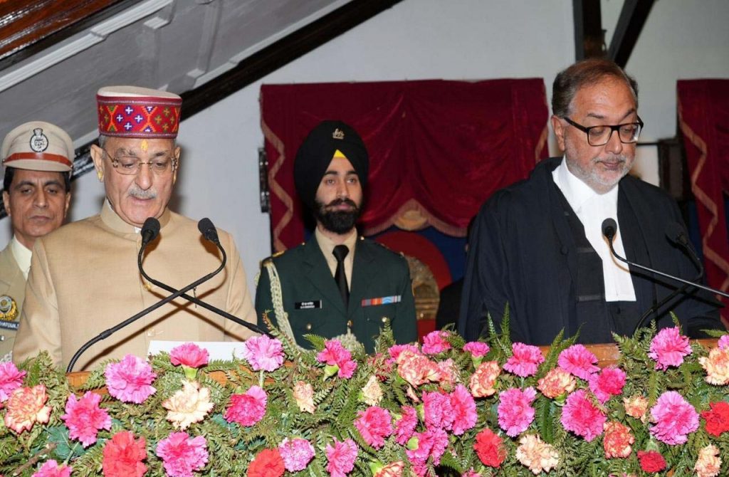 Kavinder Gupta Takes Oath As 30th Governor Of Himachal Pradesh