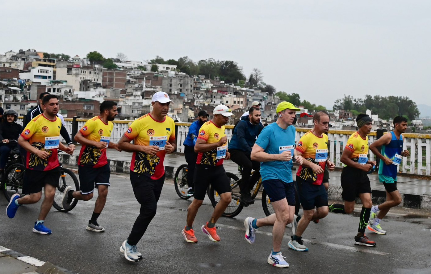 First Jammu International Marathon Draws Massive Turnout Despite Rain; CM Joins Runners