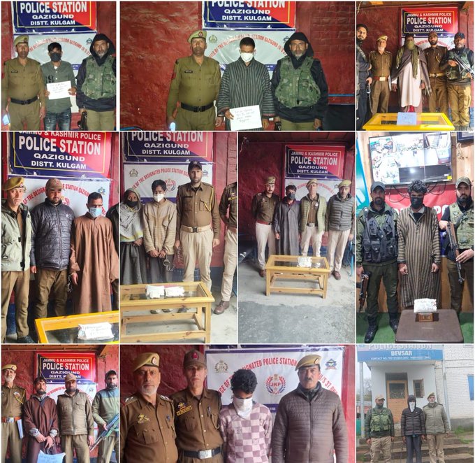 Kulgam Police Cracks Down On Narcotics Drug Smugglers Under NDPS Act: 10 FIRs Registered