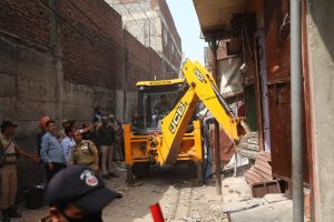 Three houses of drug peddlers demolished in Jammu