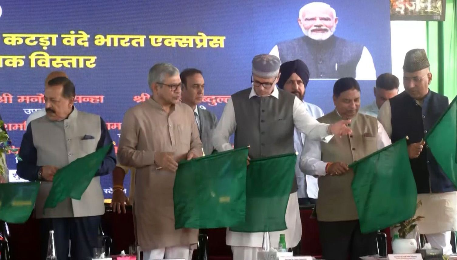 Union Minister Ashwini Vaishnaw Flags Off Extended Vande Bharat Express, Boosting Capacity For Jammu-Srinagar Rail Line