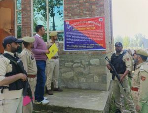 J&K Police Attaches Rs 3.5 Cr Properties Belonging To Narcotics Smugglers