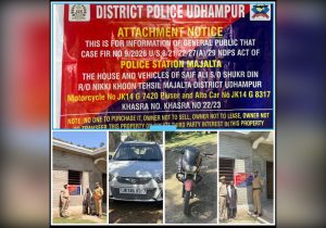 Six Held With Drugs, Assets Worth Rs 73 Lakh Attached In Udhampur