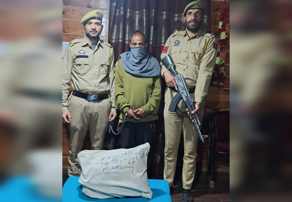 Major Drug Bust In Kokernag: 4.4 Kg Charas Seized, Peddler Arrested In J&K’s Anantnag