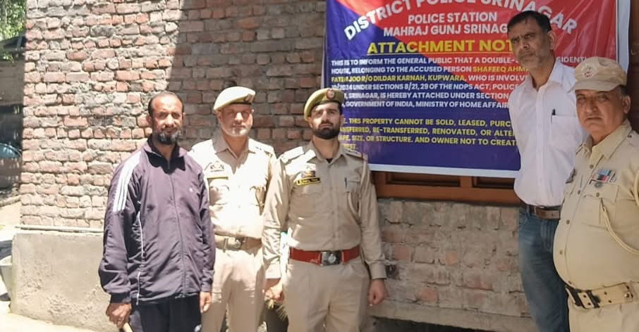 Srinagar Police Attaches Drug Traffickers’ Properties Worth ₹2 Cr Under NDPS Act
