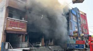 Two Hardware Stores, Sweet Shop Damaged In Akhnoor Blaze