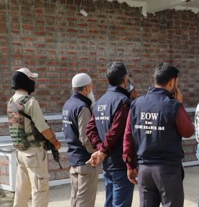 EOW Kashmir Conducts Raids in Budgam Over Rs 93 Lakh Land Fraud Case