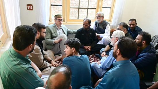 CM Omar Abdullah meets family of murdered minor girl in Budgam