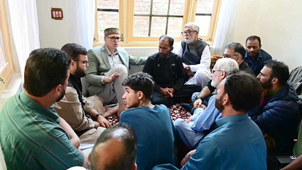 CM Omar Abdullah meets family of murdered minor girl in Budgam